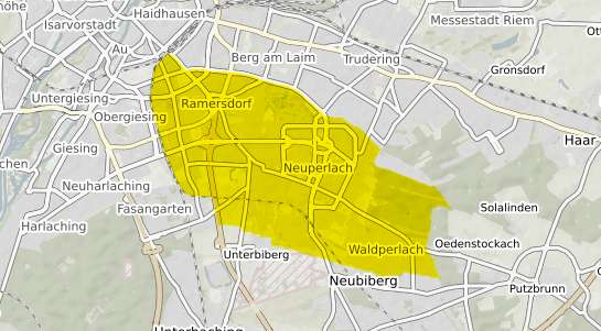 Immobilienpreisekarte München Ramersdorf Perlach